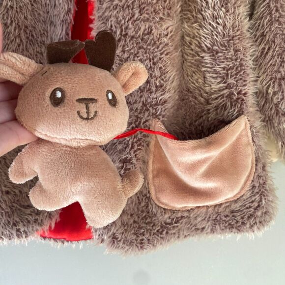 NWOT Baby Gund Whimsy Wishes Reindeer Cape Coat 6-18m - Picture 4 of 8